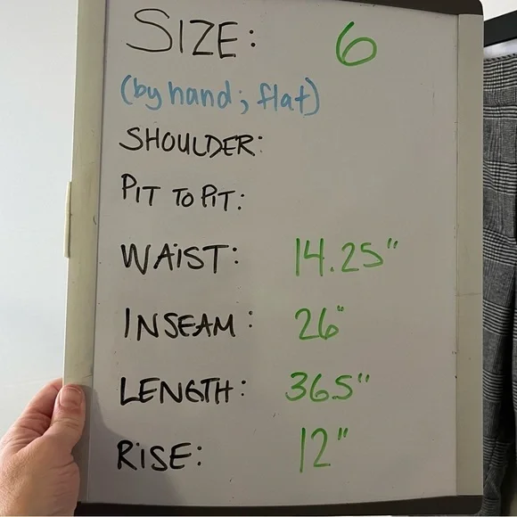 ARITZIA WILFRED Women’s Wool Trouser Pants Black & White Classic Plaid Size 6 - Picture 6 of 11